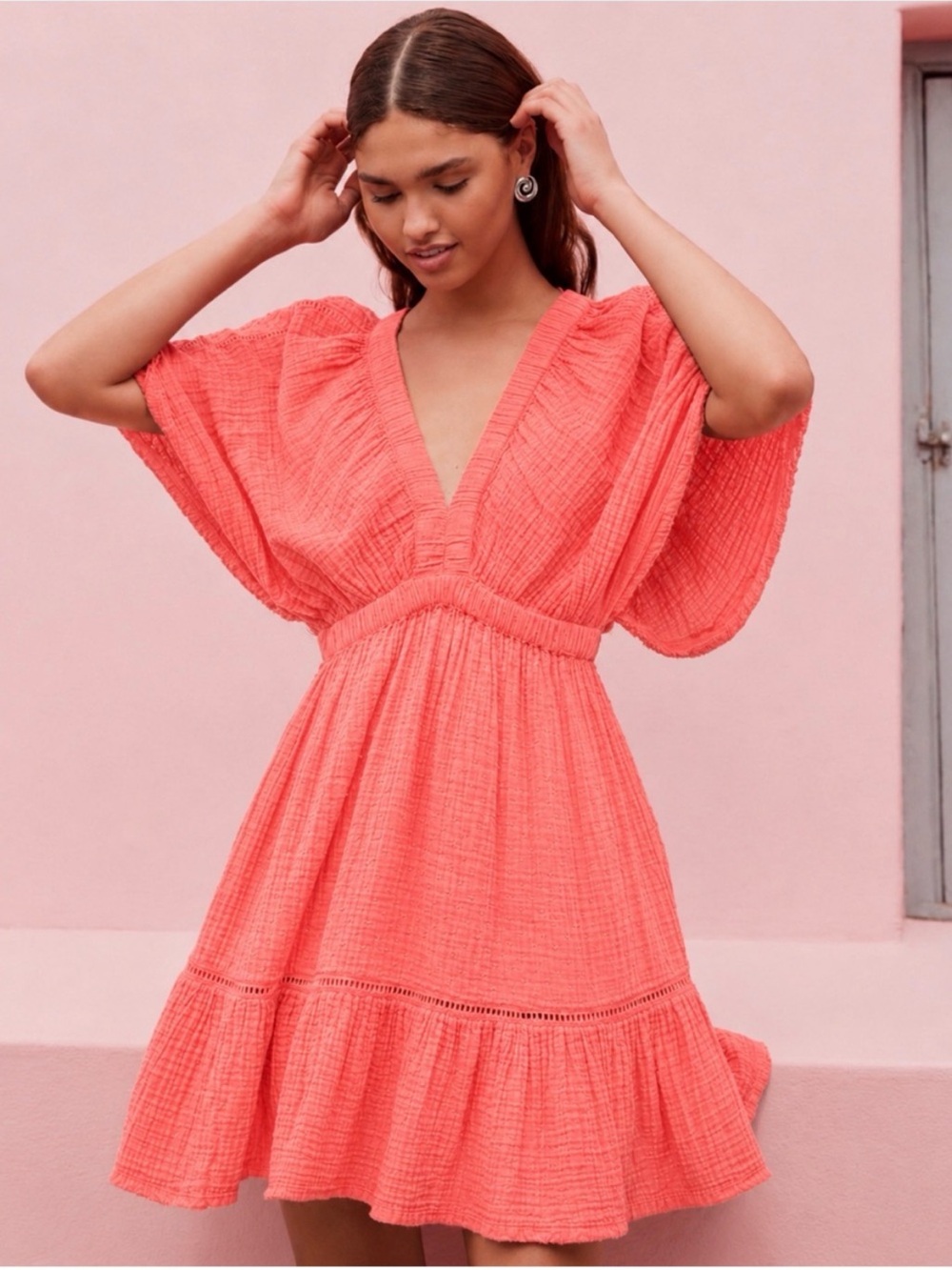 Aerie cotton gauze dress
